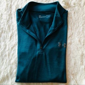 TEAL UNDER ARMOUR HEATGEAR LONG SLEEVE